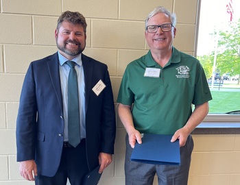 Dan Cassini and Norman Taylor at OPE Ceremony