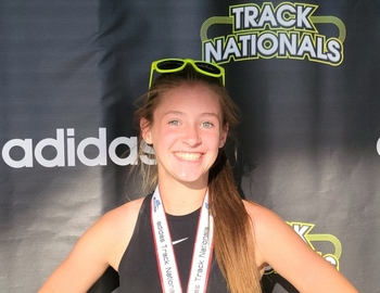 Evie Mathis at Track Nationals