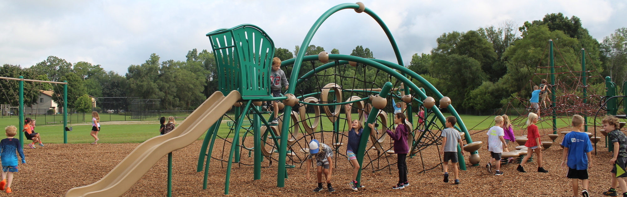 Elementary students on playground