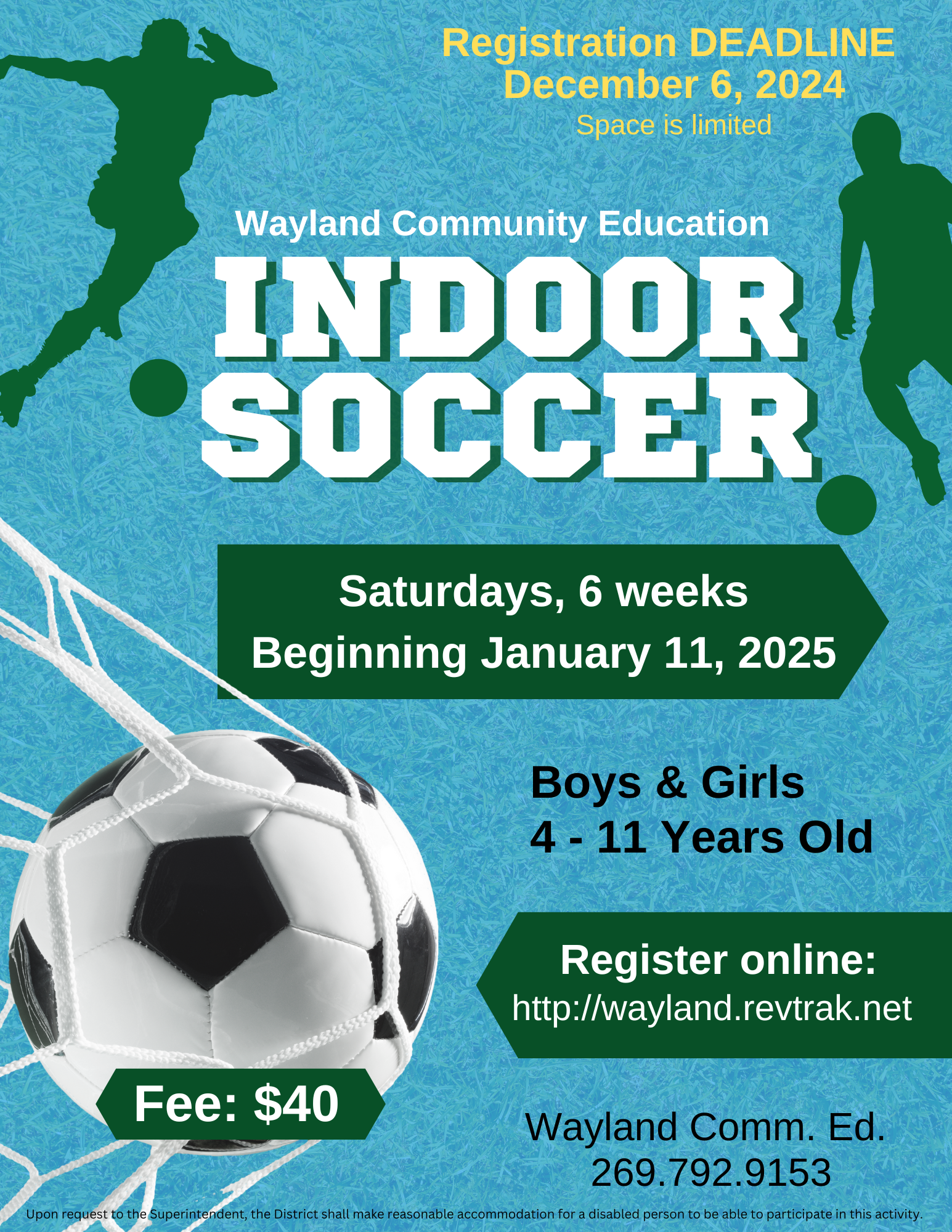 Indoor Soccer flyer