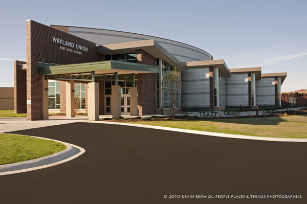 photo of fine arts center exterior