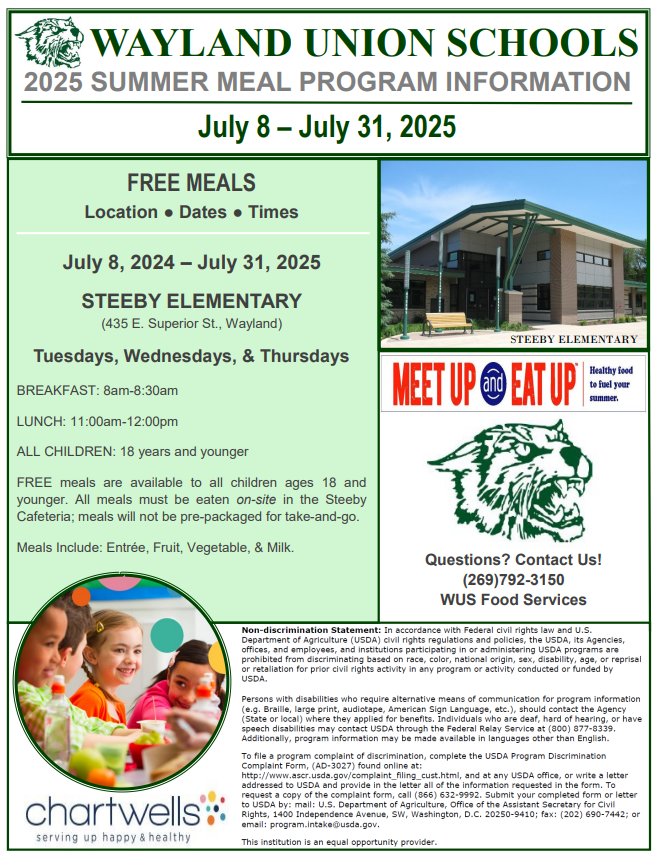 SUMMER MEAL PROGRAM INFORMATION